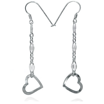 Sterling Silver  Fashion Dangle Earrings W/  No Rhodium 