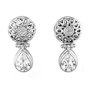 Sterling SilverCubic Zirconia CZ Earrings